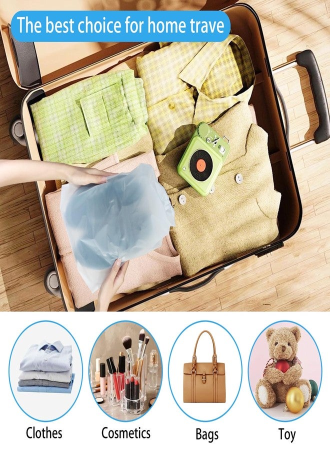 Ajedrmy Clear Travel Shoe Bags, 15.7 x 11.8 inches, Drawstring, Waterproof, 5 Pack, Portable, White, ShB-01, White, Unisex Adults - Image 5